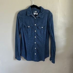 LOFT softened chambray top